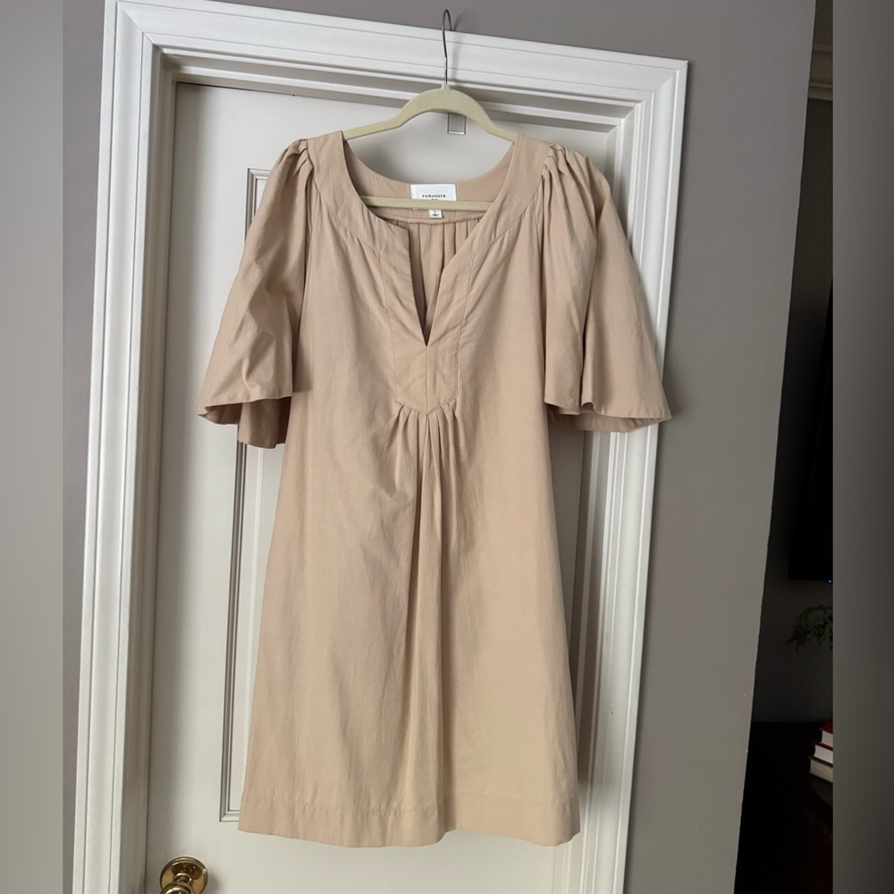 Tuckernuck Pomander Place Beige Mini Dress
